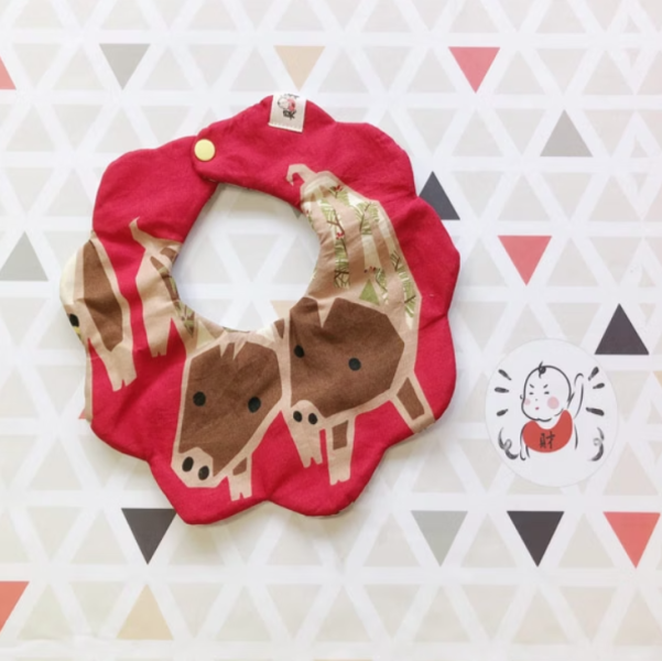 【財財兜】十層紗棉花糖兜-山豬相伴 