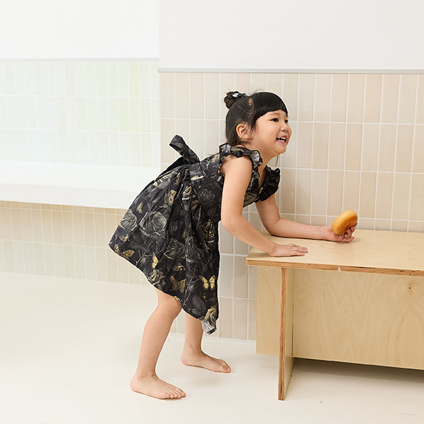 【Bipulent】U的小禮服洋-霧霧裡玫瑰大花有蝴蝶 