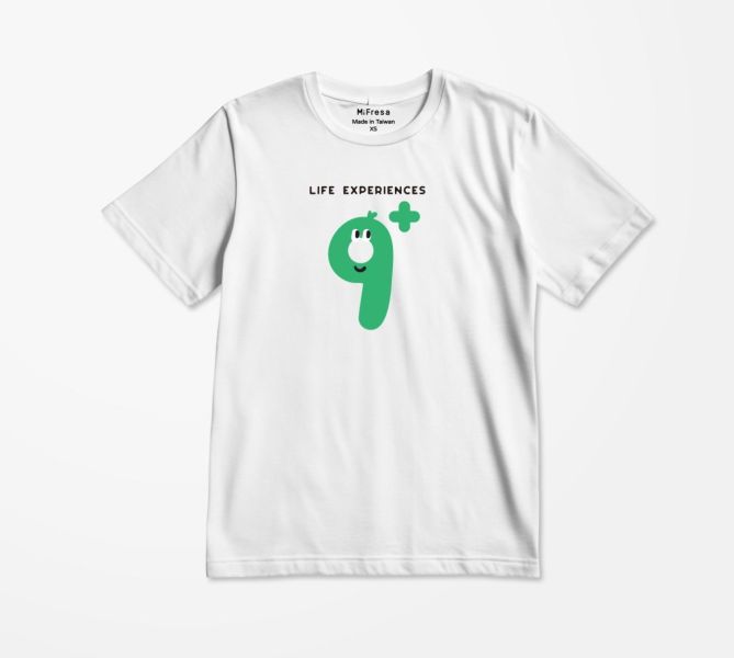 【MiFresa】人生經驗值白T-大人9歲 