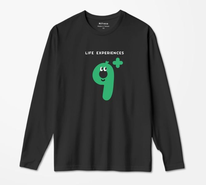 【MiFresa】人生經驗值長袖T-大人9歲(綠) 
