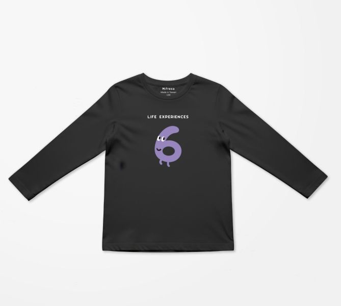 【MiFresa】人生經驗值長袖T-寶寶6歲 