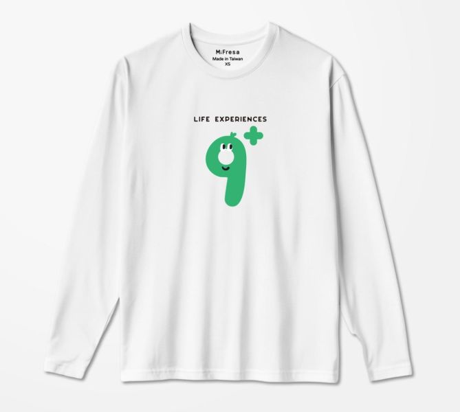 【MiFresa】人生經驗值長袖T-大人9歲(綠) 