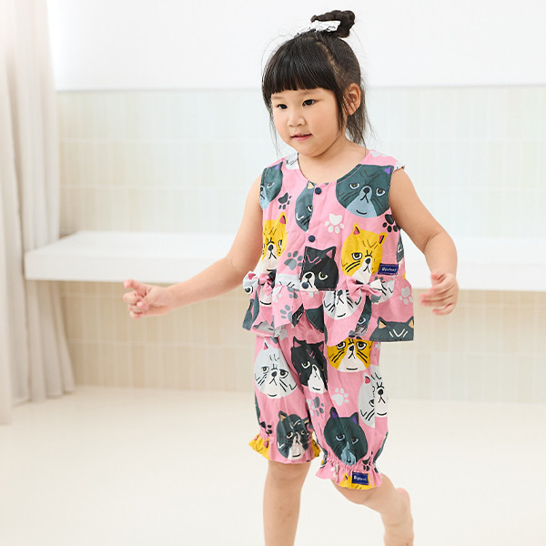 【Bipulent】蝴蝶結套裝-扁臉貓貓 
