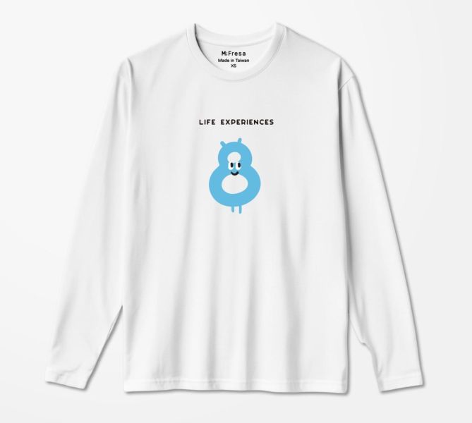 【MiFresa】人生經驗值長袖T-大人8歲 