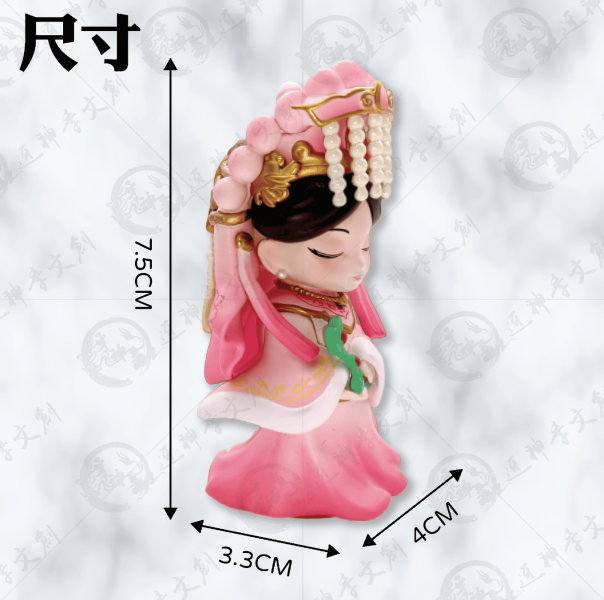 [公仔]夢幻粉紅媽祖立體悠遊卡 