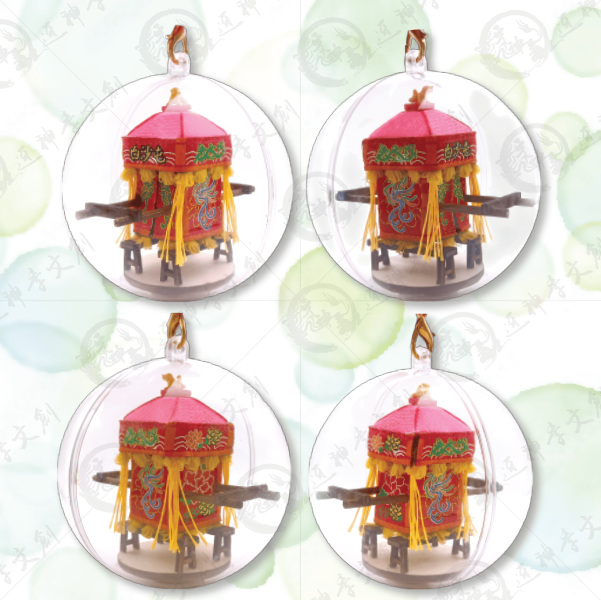 白沙屯媽祖迷你神轎球 