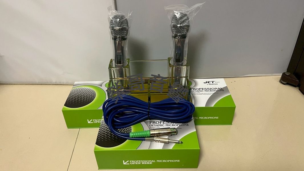 JCT J-600PRO 有線麥克風 全新 高階款 動圈音頭 J-SONG J-600PRO 有線麥克風 方形握把 好握不滾動 綜合擴大機 前級 後級 迴音機 音圓 點歌機 金嗓電腦伴唱機 音王 落地式 音箱 ZonGer NaGaSaKi FNSD TDF JCT