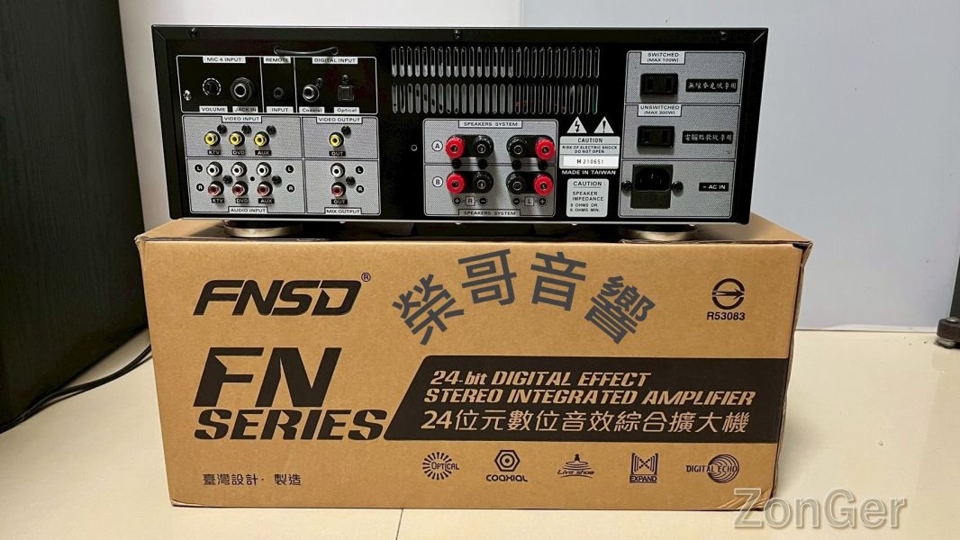 FNSD FN-818N 專業卡拉OK擴大機 全新擴大機

華成 FNSD FN-818N

24位元數位音效綜合擴大機