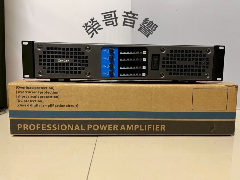 ZonGer ZH-2000 後級 全新 ZonGer D類 2000W*4 聲道 後級 數位放大器 擴大機 卡拉OK 唱歌 KTV PA 外場 搭配 前級 無線麥克風 懸吊式 喇叭 落地式 音箱 音圓 點歌機 金嗓 電腦伴唱機 JBL吊掛 書架 落地喇叭ZonGer NaGaSaKi FNSD TDF JCT