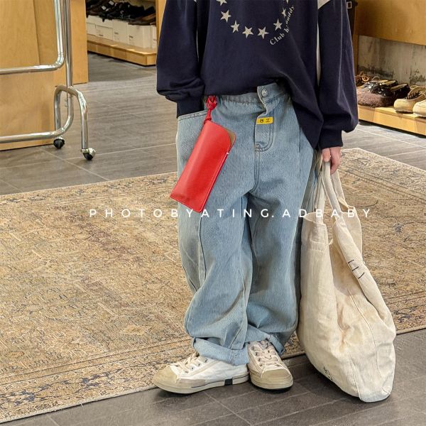 "代購" 2026春季童裝新款・復古寬版牛仔褲 #童裝 #兒童穿搭 #牛仔褲 #寬褲穿搭 #韓系童裝 #男女童穿搭 #童裝新品 #春季童裝 #童裝選物 #不凡匯