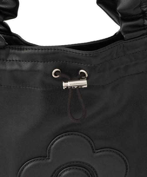 MARY QUANT × VIS 聯名 荷葉提把托特包 MARY QUANT,VIS,荷葉提把托特包,雛菊包,A4托特包,13吋筆電包,日本限定,黑色托特包,銀色托特包,聯名包包