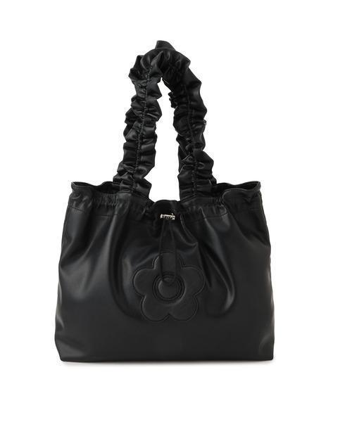 MARY QUANT × VIS 聯名 荷葉提把托特包 MARY QUANT,VIS,荷葉提把托特包,雛菊包,A4托特包,13吋筆電包,日本限定,黑色托特包,銀色托特包,聯名包包