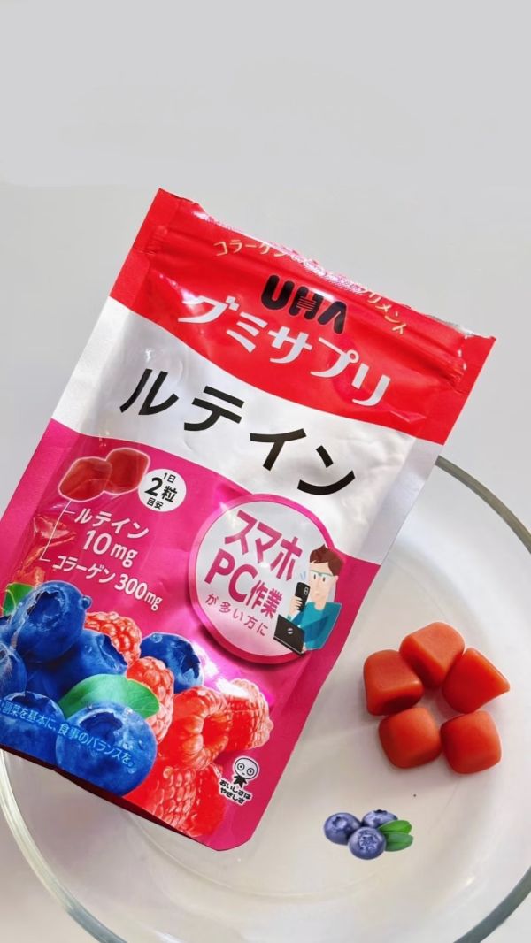 日本 UHA 味覺糖 鐵+葉酸 葉黃素 維生素D3 鈣 膠原蛋白 營養補充軟糖 袋裝維生素 UHA味覺糖, 鐵+葉酸軟糖, 營養補充軟糖, 日本營養補給, 女性保健, 補鐵葉酸, 保養軟糖, 健康零食, 日本進口, 孕期保健, 女性營養補充