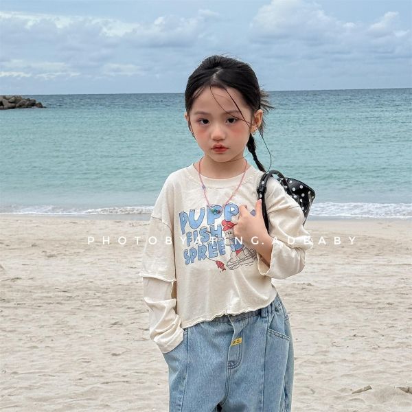 "代購" 2026春季童裝新款・童趣印花薄長T #童裝 #兒童穿搭 #女童穿搭 #男童穿搭 #春季童裝 #薄長T #印花上衣 #童裝新品 #韓系童裝 #選物童裝