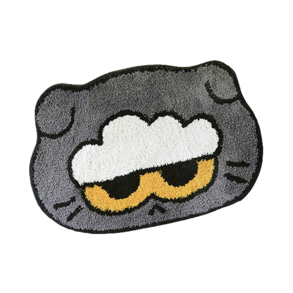 ZO&FRIENDS ZOA 灰雲貓造型地毯｜Grey Rug 韓國正版 ZO&FRIENDS、ZOA、ZOA地毯、ZOA Rug、灰雲貓、灰色地毯、角色地毯、造型地毯、韓國地毯、韓國代購、韓國正版、LINE FRIENDS、居家擺設、房間佈置、床邊地毯、沙發地毯、療癒系居家、厭世貓、GD風格、G-DRAGON風格、GD收藏、韓系居家、收藏地毯、房間裝飾、居家小物