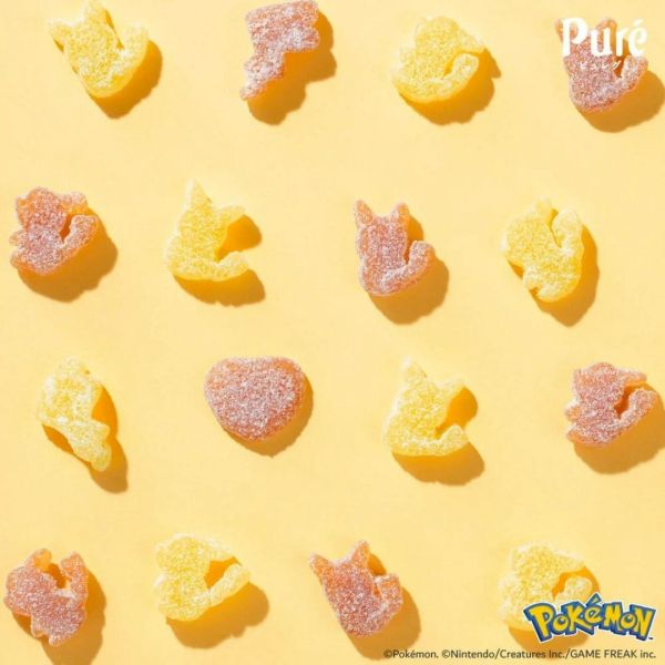 日本 Kanro Puré 寶可夢 皮卡丘 綜合水果風味軟糖 Kanro Pure、Puré軟糖、寶可夢軟糖、皮卡丘果汁糖、日本果汁軟糖、Puré寶可夢、Q彈軟糖、日本原裝進口、日本人氣零食、卡通造型糖果、兒童水果糖、寶可夢聯名商品