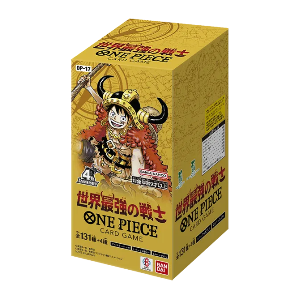 日本正版  ONE PIECE CARD GAME OP-17《世界最強的戰士》日版原盒全新未拆 ONE PIECE卡牌,海賊王卡牌,OP17,OP-17,世界最強的戰士,ONE PIECE CARD GAME,海賊王卡盒,日版海賊王卡牌,OP17日版,OP17原盒,魯夫卡牌,洛克斯卡牌,香克斯卡牌,海賊王卡牌