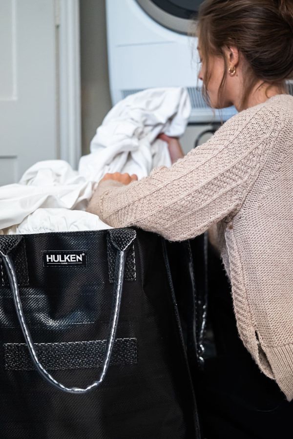 HULKEN 浩肯包 ｜可摺疊拉輪托特購物袋｜輕量耐裝｜可折平收納｜出國旅行/居家採買/搬家/市集工作神器｜預購 浩肯包、HULKEN、可摺疊、拉輪、購物袋、托特、行李袋、搬家、萬向輪、工作佈場、市集推車。