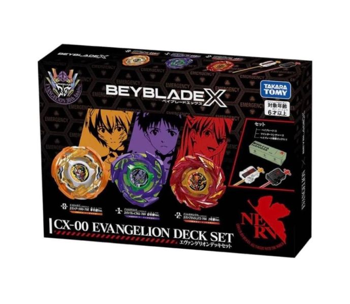 日本正版BEYBLADE X EVANGELION 世紀聯名登場！CX-00《新世紀福音戰士》 BEYBLADE X, CX-00, 福音戰士陀螺, EVA戰鬥陀螺, EVANGELION Deck Set, 戰鬥陀螺X, TAKARA TOMY, 初號機陀螺, 福音戰士聯名, 日本限定陀螺