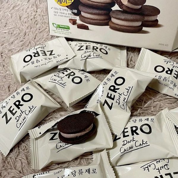 LOTTE韓國樂天 ZERO 零糖巧克力派 171g,12入/盒 巧克力夾心蛋糕 低卡新包裝 ZERO巧克力派、無糖巧克力派、低卡蛋糕、LOTTE零糖甜點、韓國樂天巧克力派、夾心蛋糕、無糖點心、低糖甜食推薦、韓國原裝進口、無負擔甜點、健康甜點、巧克力低糖