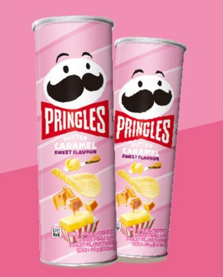 韓國限定 粉紅品客 奶油焦糖洋芋片 | Pringles焦糖奶油風味 薯片 洋芋片 韓國零食 粉紅品客, 韓國限定品客, 奶油焦糖洋芋片, Pringles 焦糖奶油, 韓國薯片, 韓國洋芋片, 韓國零食, 限量品客, 甜鹹薯片, 韓國進口餅乾
