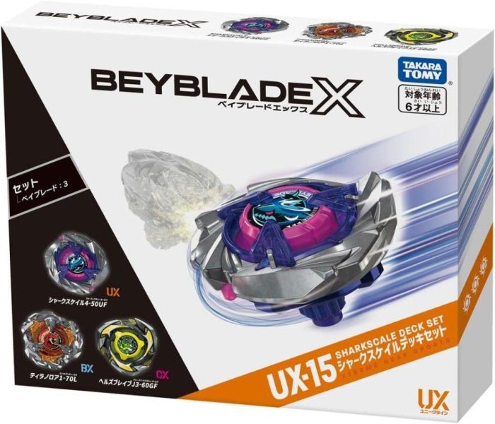 【在台現貨】 日本正版BEYBLADE X 戰鬥陀螺X UX-15 鯊魚鱗甲套組 