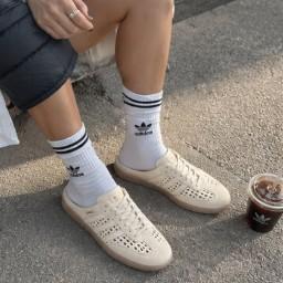 adidas Samba Mule Woven 奶油白編織半拖鞋 adidas、Samba、Samba Mule、adidas Samba Mule Woven、奶油白球鞋、穆勒鞋、半拖鞋、編織鞋、夏季穿搭、女鞋代購、adidas代購