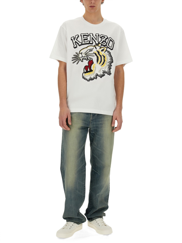 Kenzo Tiger Varsity 白色 T-shirt (man) 