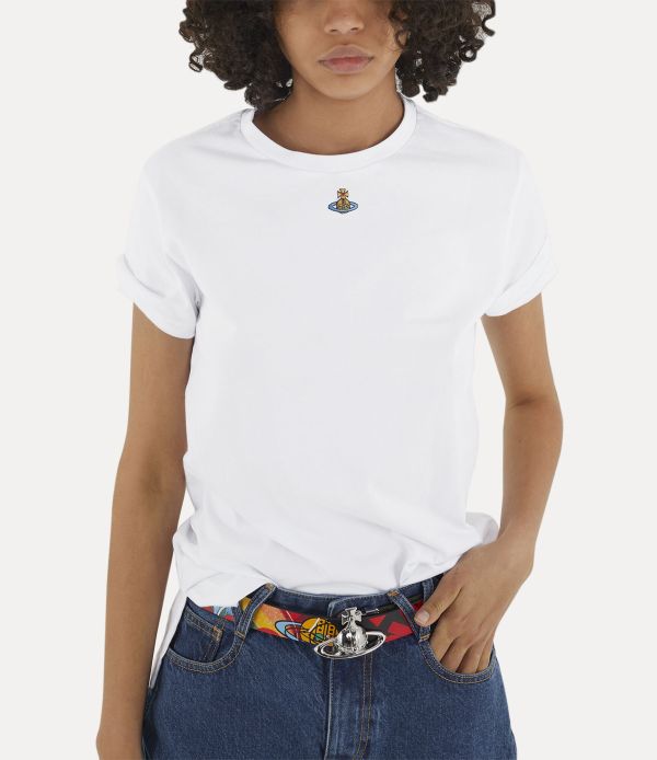 Vivienne Westwood Orb Peru 白色T-shirt (Woman) 