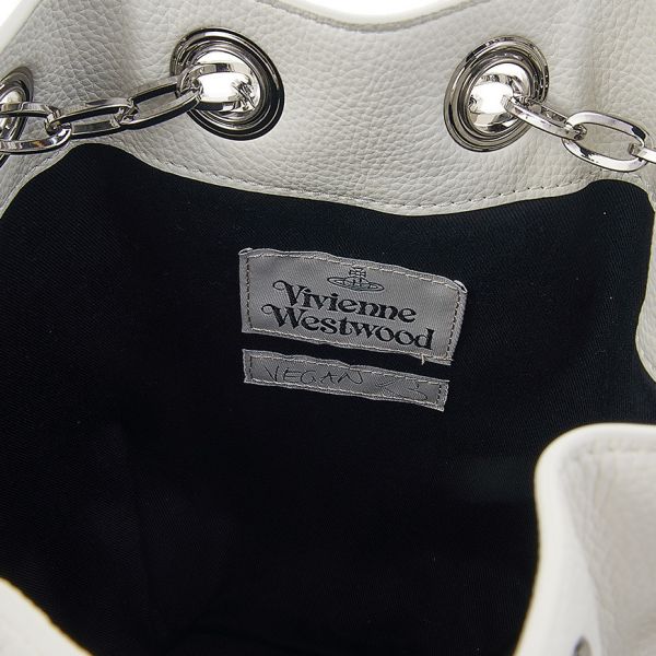 Vivienne Westwood Chrissy 白色小號水桶包 
