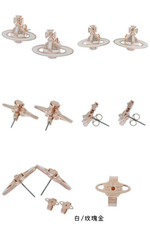 (多色) Vivienne Westwood 土星浮雕系列 [耳環] 