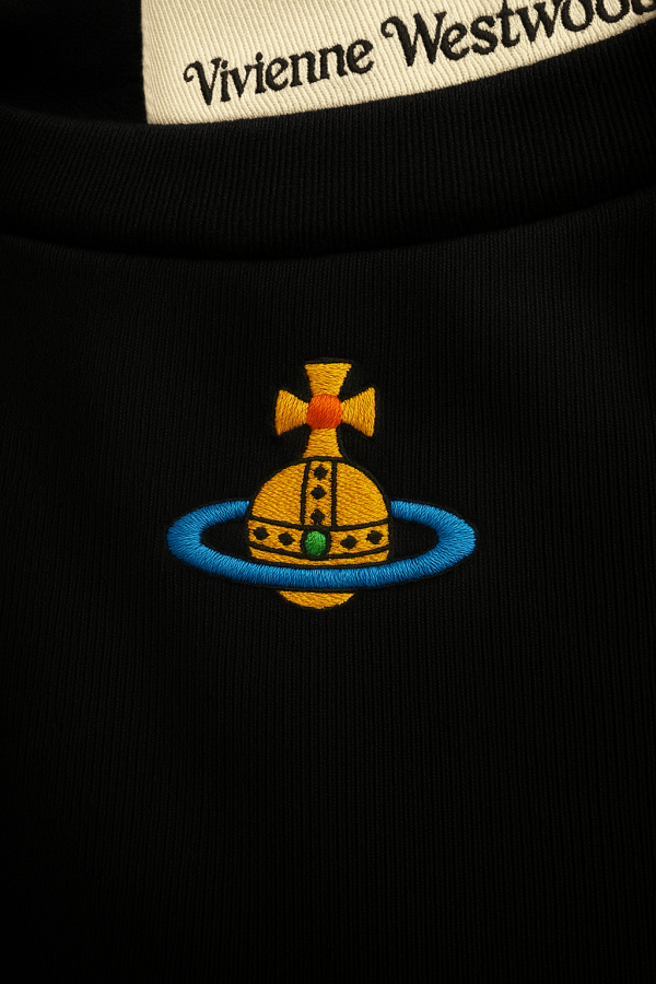 Vivienne Westwood Orb Peru 黑色T-shirt (Woman) 