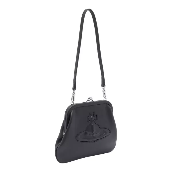 Vivienne Westwood [JENNIE同款]牛皮黑色浮雕包 