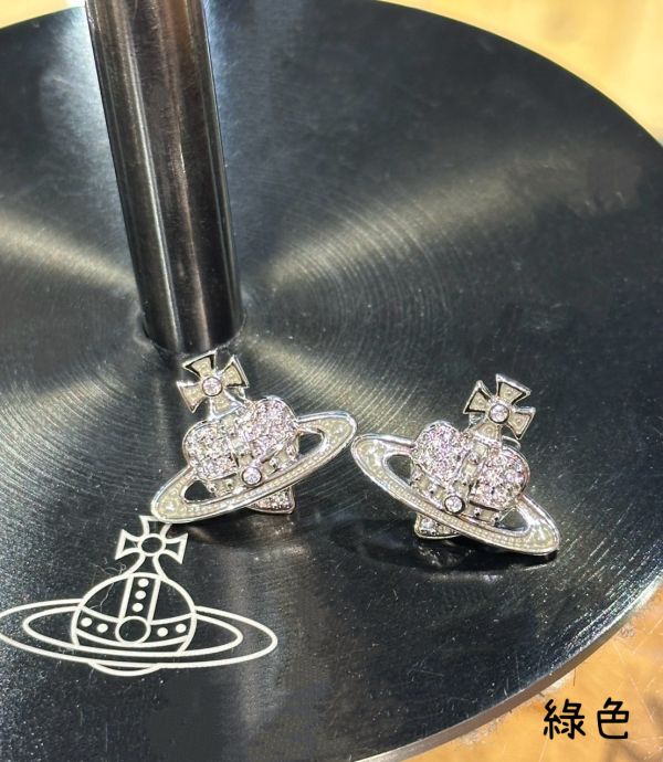 (五色) Vivienne Westwood 心型浮雕系列 [耳環] 