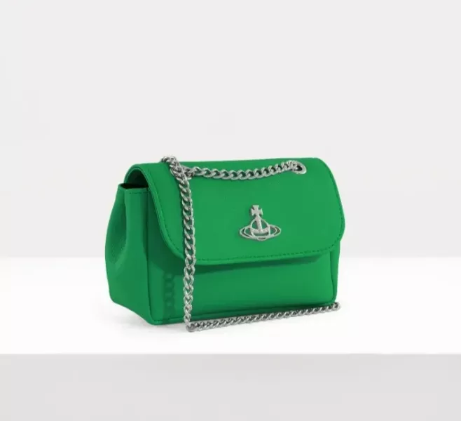 Vivienne Westwood 綠色銀鏈 小鏈條包 
