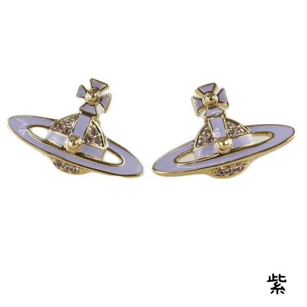 (多色) Vivienne Westwood 土星浮雕系列 [耳環] 