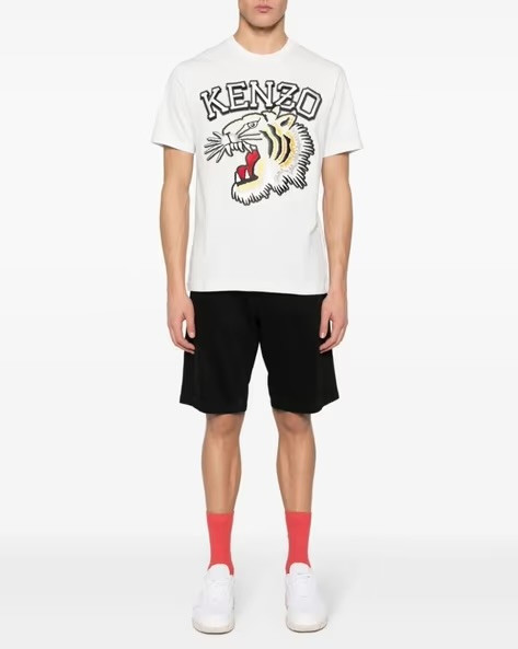 Kenzo Tiger Varsity 白色 T-shirt (man) 