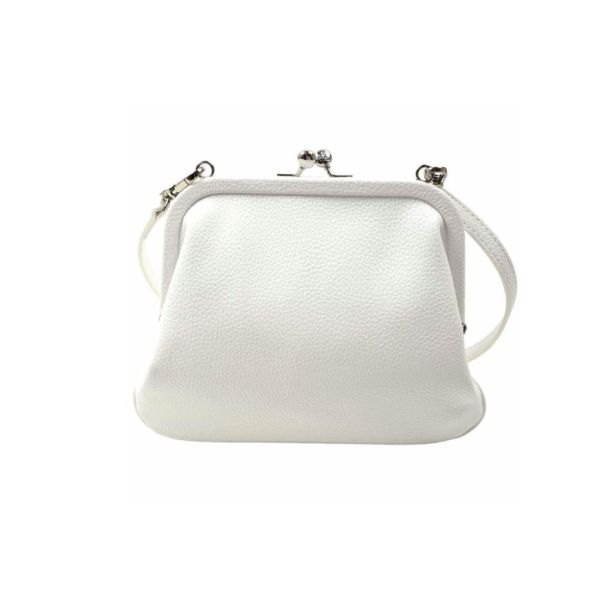 Vivienne Westwood [JENNIE同款]牛皮白色浮雕包 