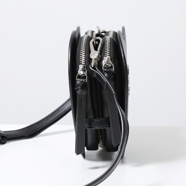 Vivienne Westwood [雙層] 黑色心型斜背包 