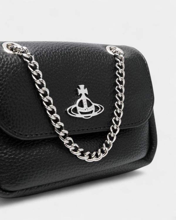 Vivienne Westwood 黑色銀鏈 小鏈條包 
