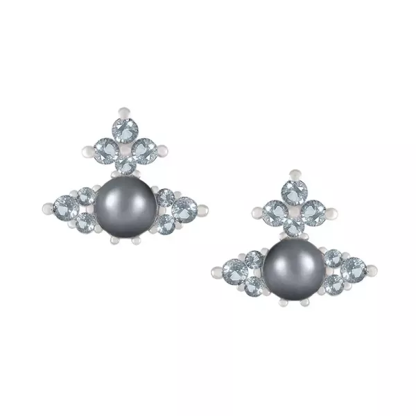 Vivienne Westwood Feodora珍珠鉑金系列 [耳環][項鍊] 