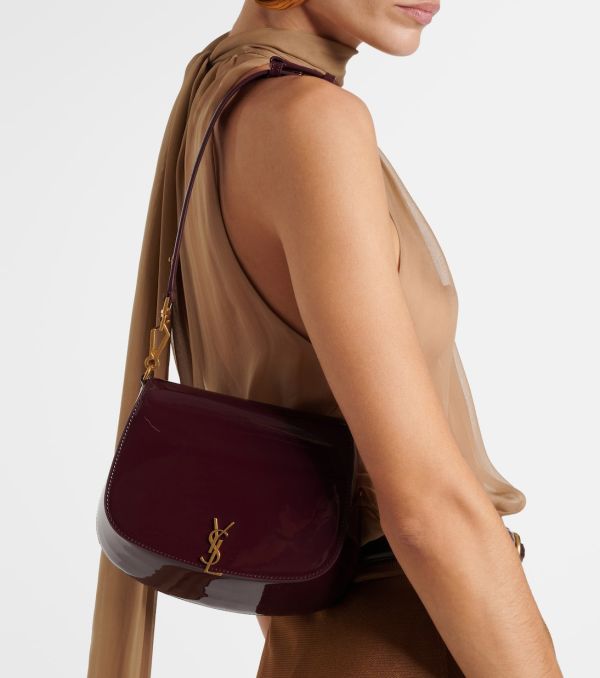 SAINT LAURENT Voltaire patent shoulder bag 