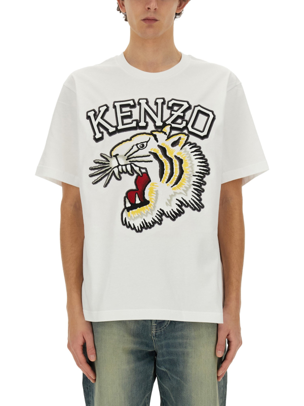Kenzo Tiger Varsity 白色 T-shirt (man) 