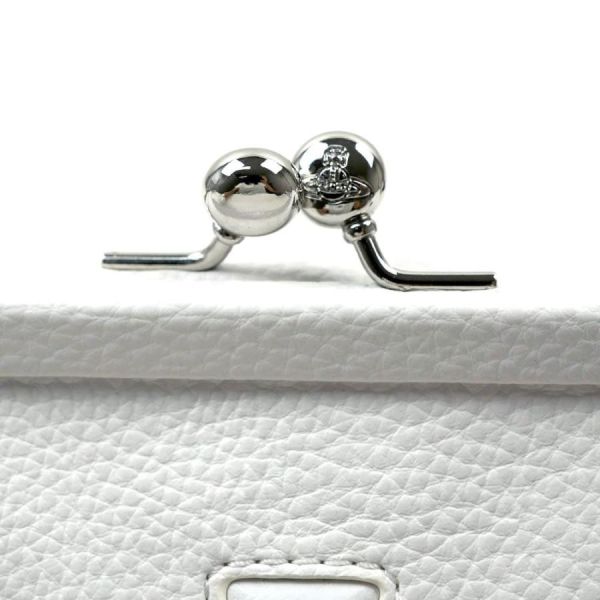 Vivienne Westwood [JENNIE同款]牛皮白色浮雕包 