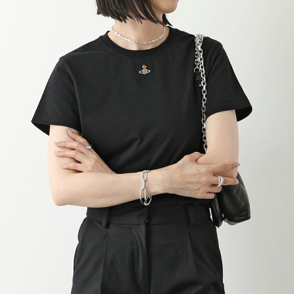 Vivienne Westwood Orb Peru 黑色T-shirt (Woman) 
