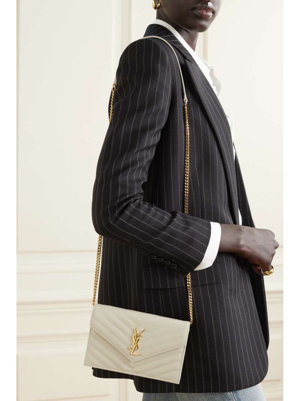 (多色) SAINT LAURENT Monogram Envelope Crossbody Bag 