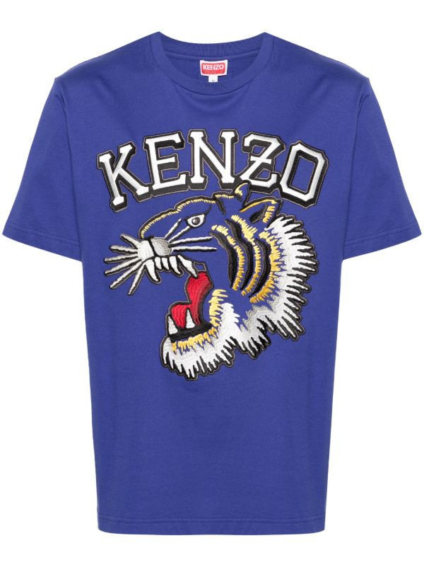 Kenzo Tiger Varsity 藍色 T-shirt (man) 