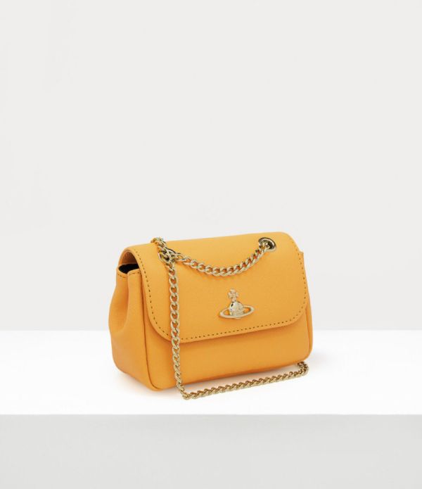 Vivienne Westwood 黃色金鏈 小鏈條包 