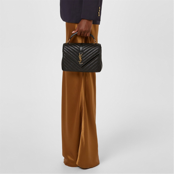 SAINT LAURENT College Medium Quilted Leather Bag 