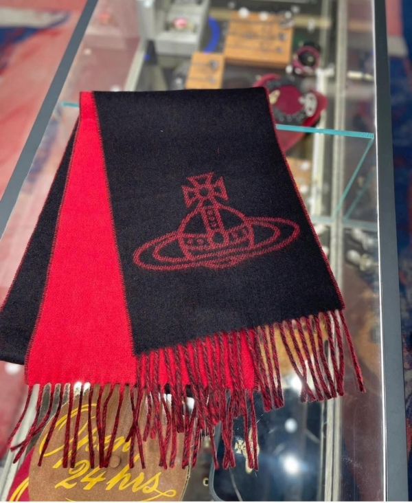 Vivienne Westwood Saturn 羊毛雙面圍巾 